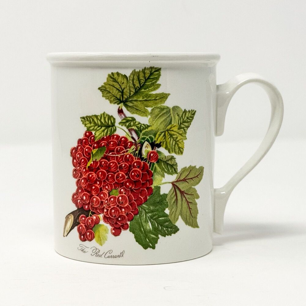 Portmeirion Pomona Red Currant Mug Double Sided Goddess Of Fruit England